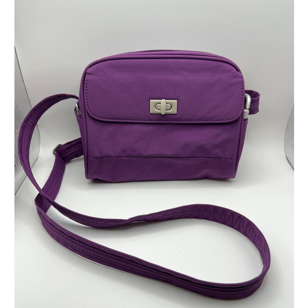 Magellan Outdoors VaultPro RFID Crossbody Bag Purple Waterproof Travel Purse